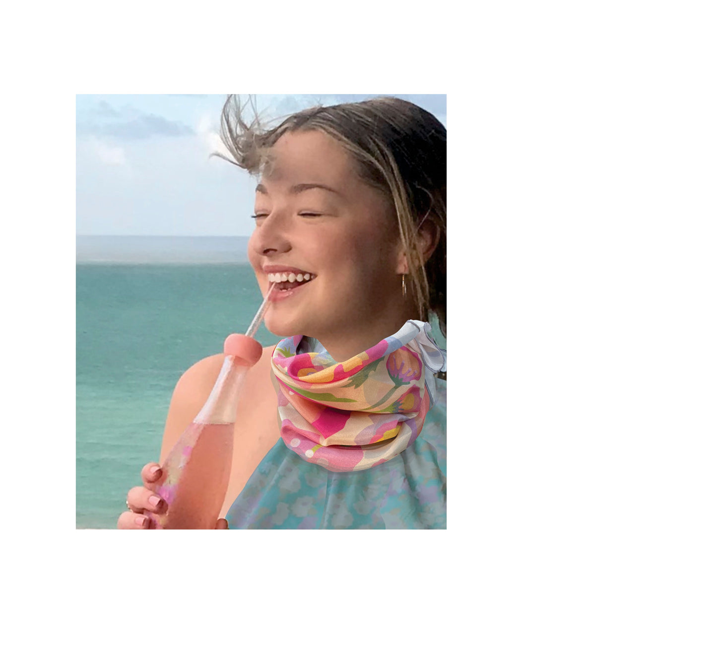 Scarf 16, "Porch" in Cotton+Linen