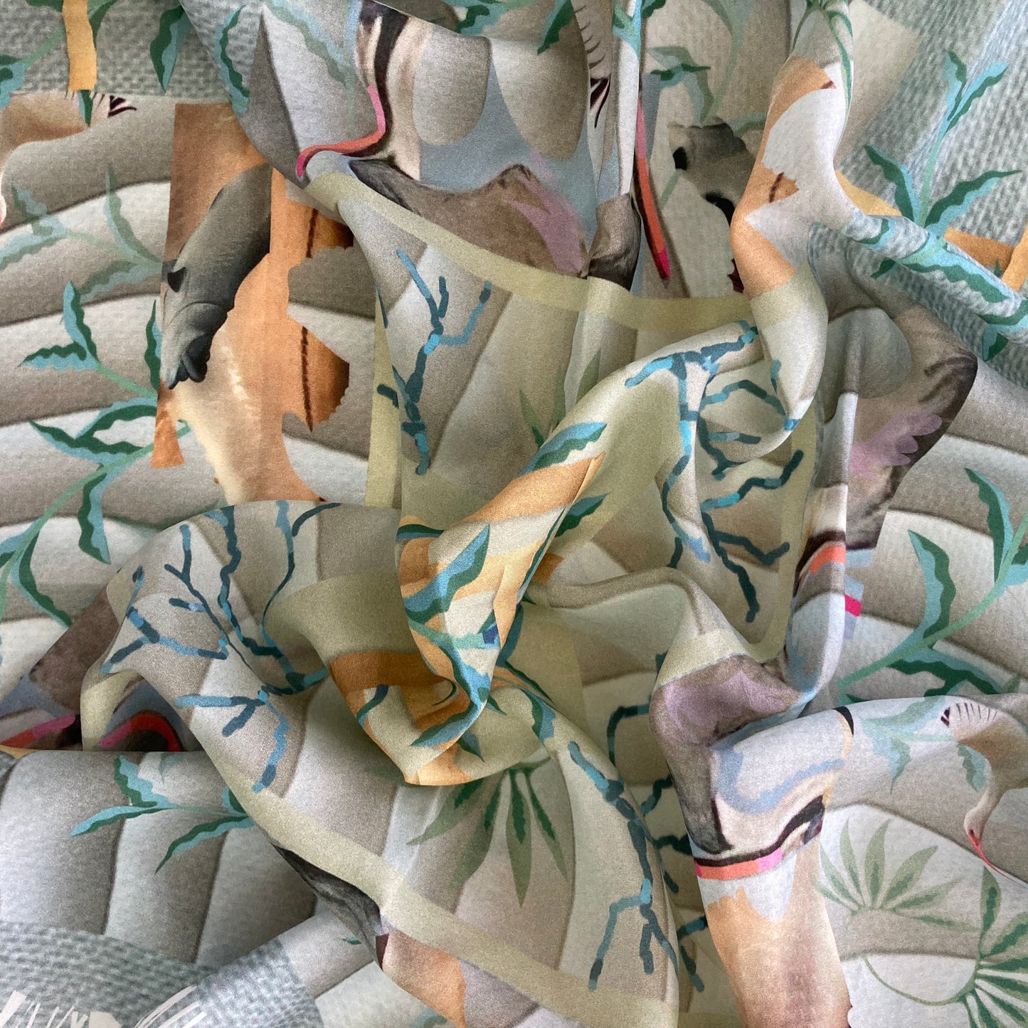 Scarf 33, "The Inn" in Habotai Silk