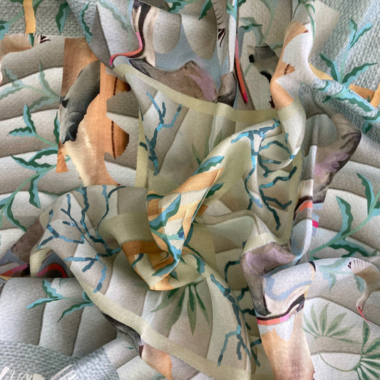 Scarf 33, "The Inn" in Habotai Silk