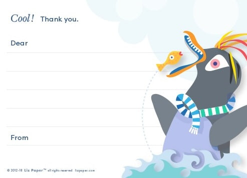 Kids' 1-Sentence Thank you Notes