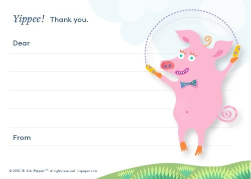 Kids' 1-Sentence Thank you Notes
