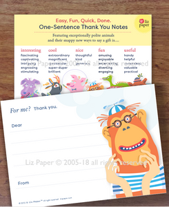 One-Sentence Thank You Notes